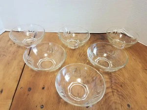 6 tazones de postre de fruta pera de pera de Baltimore de cristal transparente 4 5/8" - Imagen 1 de 3
