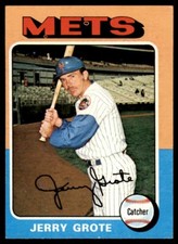 1975 Topps #158 Jerry Grote New York Mets