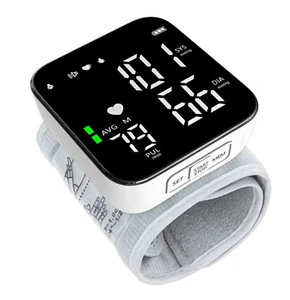 Automatic Wrist Blood Pressure Monitor - Adjustable Wrist Cuff, Portable BP Cuff - Picture 1 of 12