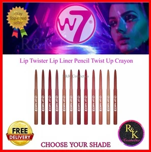 W7 Lip Twisters - Colours Crayon Outline Liner Red Pink Nude Natural Draw Define - Picture 1 of 26
