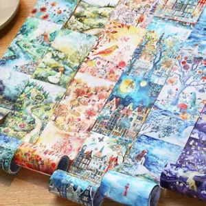 Seasons Field Adhesive Washi Tape Scrapbooking Stickers Art Journal Album Crafts - Picture 1 of 12