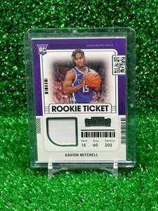 Muestras de boletos de novato Panini Contenders 2021-22 Davion Mitchell novato radiocontrol - Imagen 1 de 2