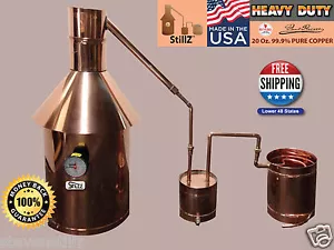 Moonshine Still 10 Gallon - StillZ Heavy Duty Copper Still+Thumper+Worm - Picture 1 of 12