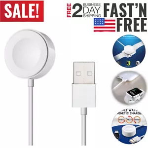 Magnetic iWatch Charging Cable USB Charger Cord for Apple Watch Series 1 to 9 SE - Picture 1 of 10