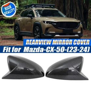 Cubierta de tapa de espejo retrovisor estilo carbono para Mazda CX-50 2024 2025. - Imagen 1 de 12