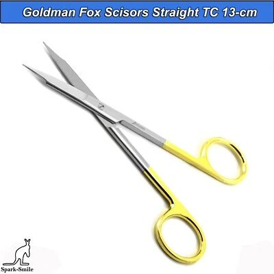 Tijeras quirúrgicas Goldman Fox tejido recto recorte tijeras de corte herramientas de TC Foto 1 de 4