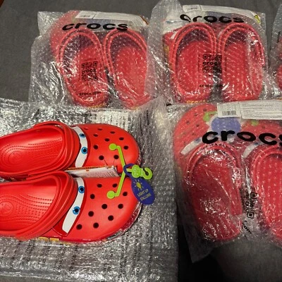 Disney Crocs Adult Cars Lightning McQueen Clogs LED Light Up US Men’s Sizes 8-13 - Image 1 of 4