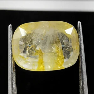 7.85 Ct Certified Natural Yellow Sapphires Ceylon Sri Lanka Loose Gemstones - Picture 1 of 5