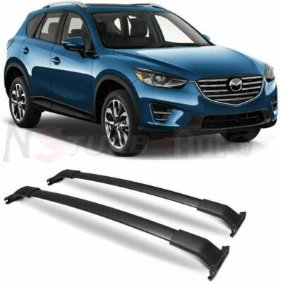 Barra transversal de riel de techo de aluminio 2P para Mazda CX-5 CX5 2012-2016 Foto 1 de 4