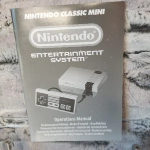 PRÍSTINO estado. Mini sistema de entretenimiento Nintendo Classic manual de operaciones SOLO - Imagen 1 de 4
