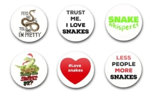 25MM 1" BUTTON BADGES FOR SNAKES - Foto 1 di 1