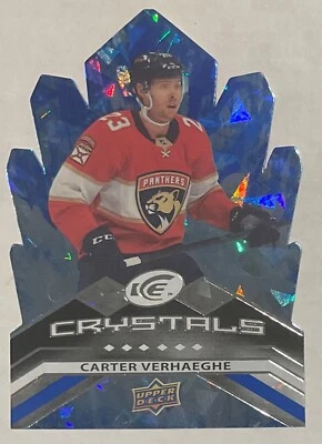 2021-22 CARTER VERHAEGHE UPPER DECK ICE CRYSTALS INSERT CARD #IC-23 PANTHERS - Image 1 of 2