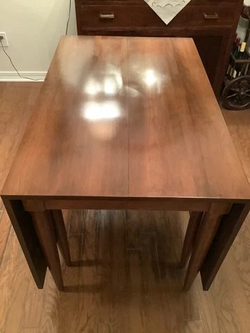 Excellent Willett Wildwood Cherry Drop Leaf, 2 Leaf Dining Table Cover