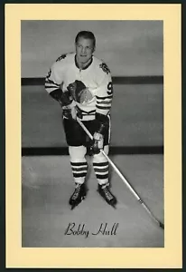 Bobby Hull # 9 variación 1944-63 Beehive Group 2 fotos Chicago Blackhawks - Imagen 1 de 2