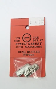 Cubiertas basculantes Hemi de metal blanco Kerroby Models Speed Street 1/24 (2). Det 47. - Imagen 1 de 3