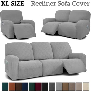 Jacquard Recliner Sofa Covers XL Size Slip Cover Extra Large Size Sofa Protector - Picture 1 of 25