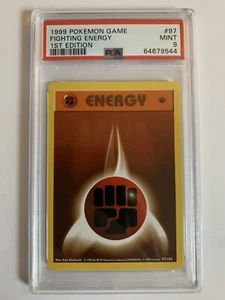 Pokemon 1999 Fighting Energy PSA 9 #97/102 Base Set Shadowless Mint 1st Edition - Picture 1 of 2