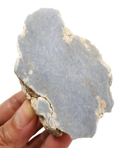 Nódulo facial de cristal de angelita sin pulir 162 gramos. - Imagen 1 de 3