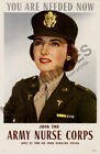 Join The Army Nurse Corps Vintage Ww Poster 12X18