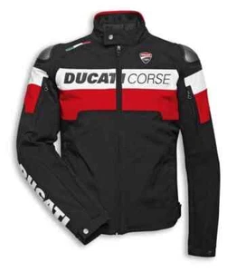 Ducati Corse Racing Handarbeit Vintage Motorrad Biker Codura Textiljacke - Bild 1 von 3