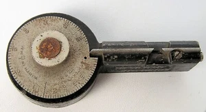 Antique Patent 1907 Waltham Mainspring Measuring Gage Tool Black Japanning Iron - Picture 1 of 8
