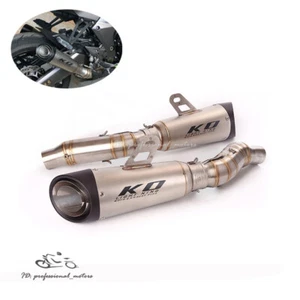 Slip for Kawasaki Z1000 2010-2022 Exhaust Tips Tail Muffler Mid Link Pipe System - Foto 1 di 11