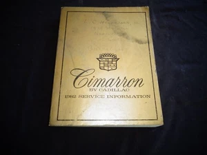1982 Cadillac J-body Cimarron Factory Service Shop Repair Manual Catalog #S-1808 - Picture 1 of 2