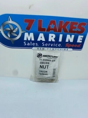 Mercury Marine OEM Quicksilver Genuine Nut (pkg of 3) 11-858869 - Image 1 of 3