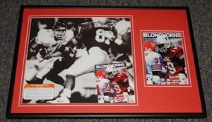 1990 Texas vs Houston Football Framed Photo & RP Program Cover Set - Picture 1 of 1