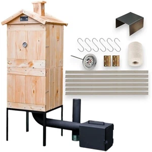 TOP-Qualität Räucherkammer Räucherei Holz Räucherofen Räucherschrank Garten - Bild 1 von 10