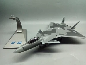 1:100 China Air Force J20 Fire Fang Stealth Fighter Aircraft Metal Model New! - Picture 1 of 6