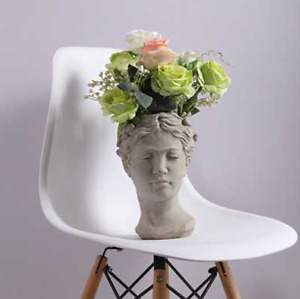 Vase 25 cm Vintage Keramik Gesicht Blumenvase Vase Garten Figur Zwerg