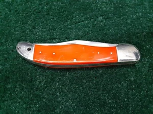 Vintage CASE XX Rare Orange 6265 SAB Folding Hunter Pocket Knife 1965-1969 Used - Picture 1 of 8
