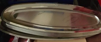 S/ Steel Food Trays for Sandwich's, Canapés, Meats, Fish, Vegetarian &Savouries - Image 1 of 2