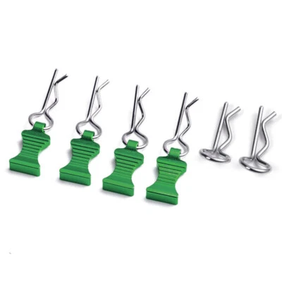4Pcs Metal R-type Body Clips with Mount For Axial SCX10 TRX4 etc 1/10 RC Crawler - Image 1 of 4