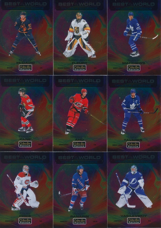 U PICK EM LOT 2020-21 20-21 O-Pee-Chee OPC Platinum BEST IN THE WORLD card set - Image 1 of 1