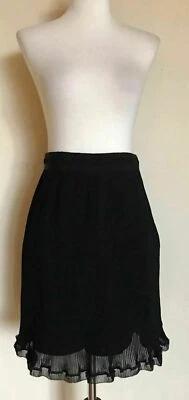 Falda tallada, negra, talla 38 Foto 1 de 4