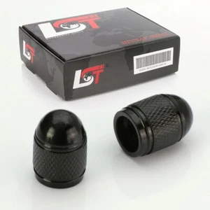 2x VENTILKAPPE REIFENVENTIL VENTIL KAPPE PATRONE SCHWARZ FÜR PKW LKW MOTORRAD - Bild 1 von 3