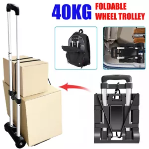 Heavy Duty Platform Cart Dolly Folding Moving Luggage Hand Truck Trolley 40KG - Picture 1 of 9