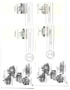 1779-82 Architecture 1979, set of 4 copy right ArtCraft, FDCs - Picture 1 of 1