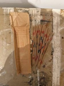 Vintage 1930s Mikado Pick-Up Sticks Game in Paper Pack – German Language - Picture 1 of 4