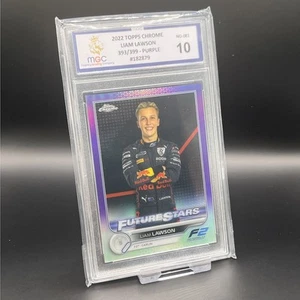 2022 Topps Chrome F2 Purple /399 Future Stars Liam Lawson MGC 10 Graded Not PSA - Bild 1 von 2