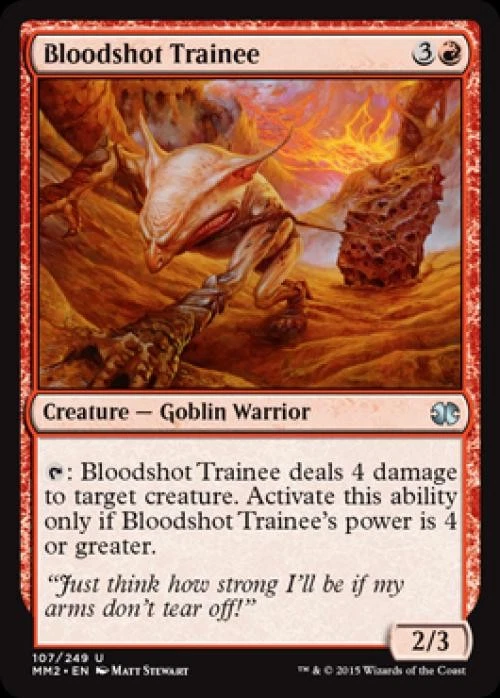 Bloodshot Trainee - Medium Play MTG Modern Masters 2015 - Image 1 of 1