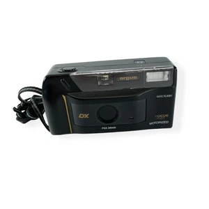 Vintage Argus G635 35mm Film Camera DX Motorized Auto Flash Point Shoot Black - Picture 1 of 8