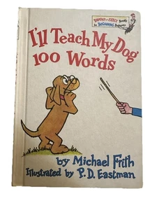 Dr Seuss I'll Teach My Dog 100 Words Hardcover Michael Frith Book Club Edition - Picture 1 of 3
