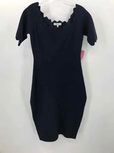 Pre-Owned Milly Navy Size Large Knee Length Short Sleeve Dress - Picture 1 of 3