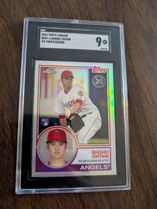 2018 Topps Chrome - 1983 Topps Shohei Ohtani #83T-6 (RC) SGC 9 - Bild 1 von 2