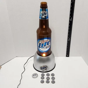 Miller Lite Beer Light Up Bottle Model #23130 Bubbler Does Not Work - Bild 1 von 7