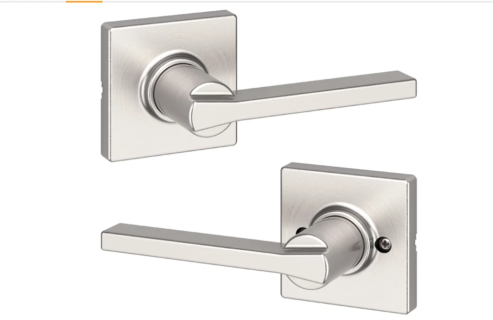 Manija de puerta de paso interior Kwikset Casey, palanca para puertas de armario y pasillo, Foto 1 de 1
