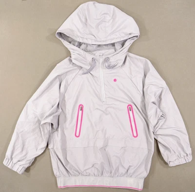 Ivy Park куртка женщин маленький фиолетовый ветровка с капюшоном пуловер 1/2 молнии - Изображение 1 из 4